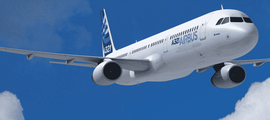 intérieur beige luxueux jet privé A319-CJ