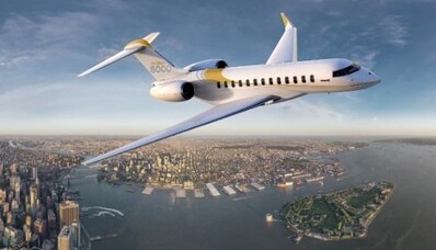 Bombardier Global 8000 القمة الجديدة لطيران رجال الأعمال
