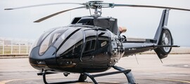 location hélicoptère - intérieur H125 avec sièges en cuir beige