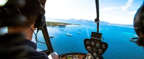 سان تروبيه - كان: نقل بطائرة هليكوبتر